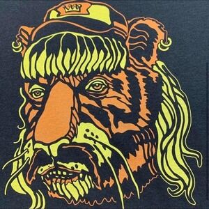 Delta Pro Weight Tiger King Joe Exotic Graphic T-Shirt Black Large Mullet Tee